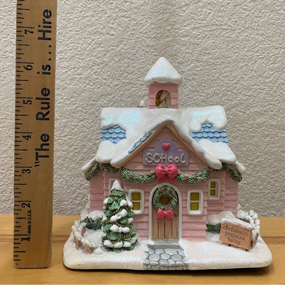2001 Hawthorne Village Precious Moments MERRY MEMORIES SCHOOL Lighted Village - Picture 6 of 16